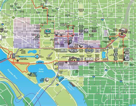 Washington DC Map for Tourists